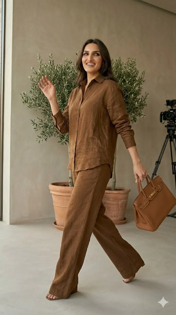 Women's_Brown_Cotton_Co-ord_Set