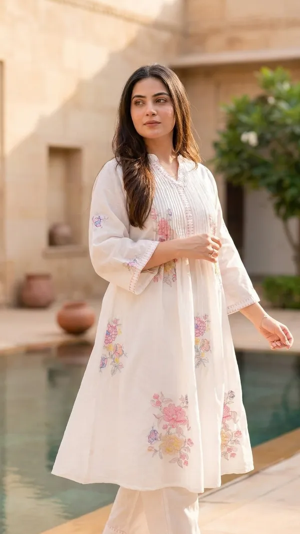 Ivory_Cotton_Premium_Co-Ord_Set_For_Women
