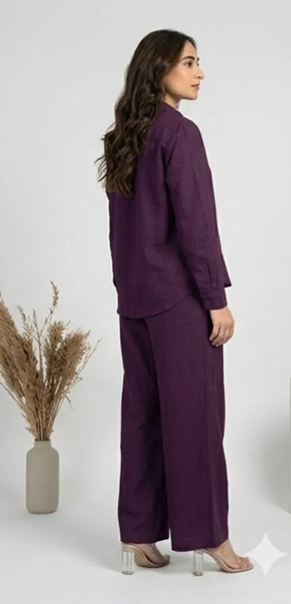 Women's_Purple_Cotton_Co-Ord_Set