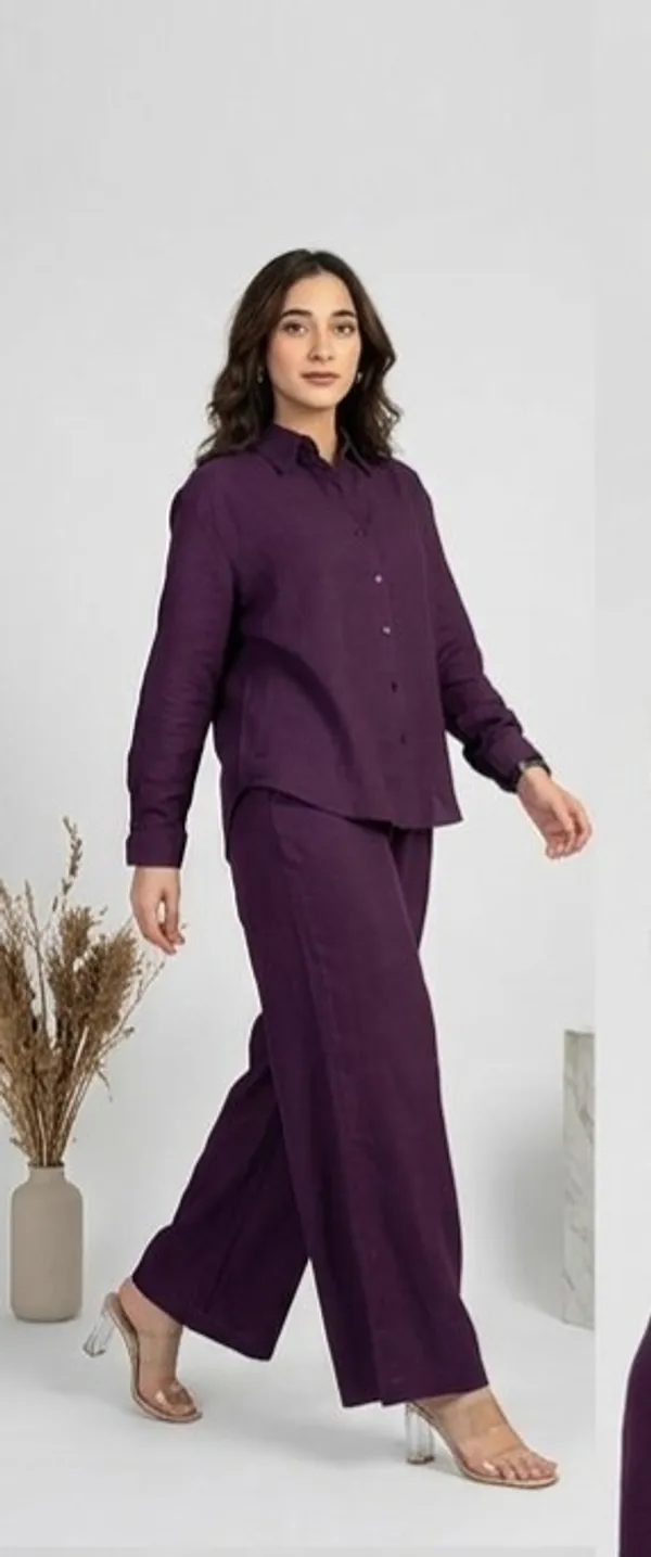 Women's_Purple_Cotton_Co-Ord_Set