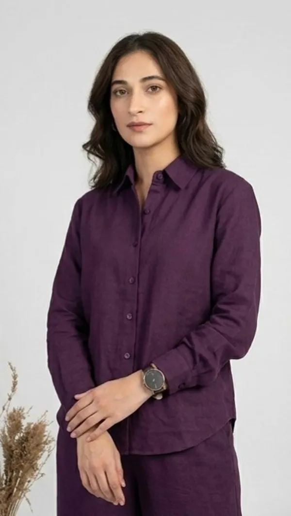 Women's_Purple_Cotton_Co-Ord_Set
