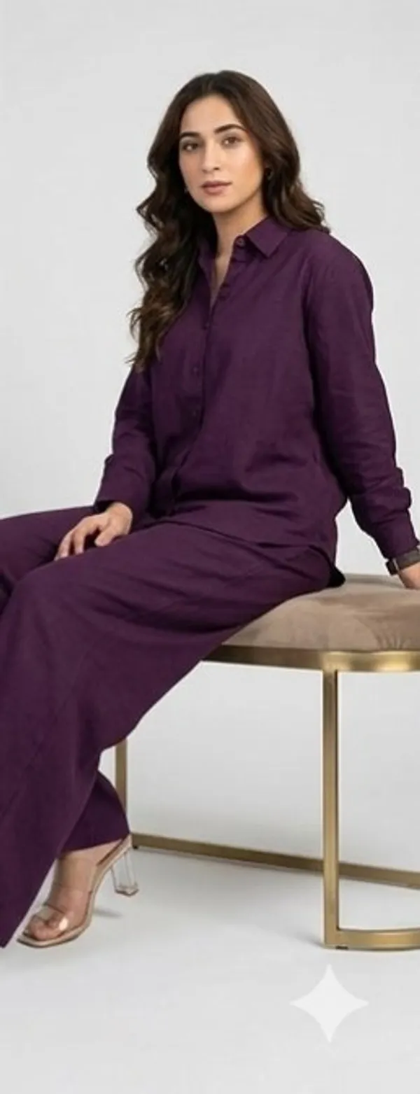 Purple_Cotton_Premium_Co-Ord_Set_For_Women