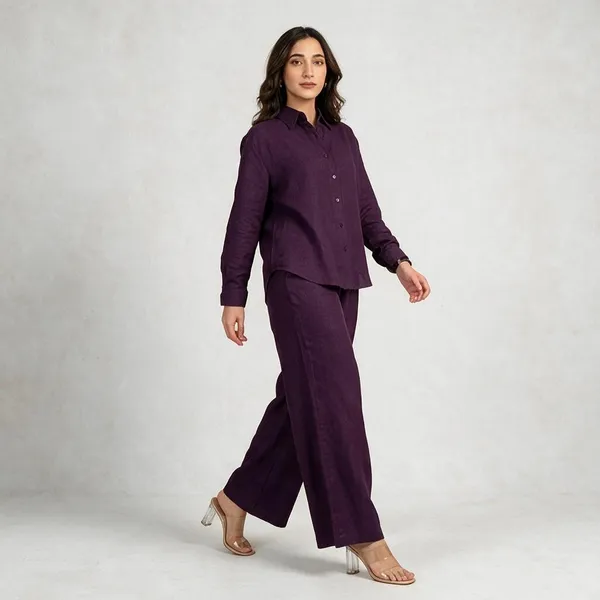 Purple_Cotton_Premium_Co-Ord_Set_For_Women