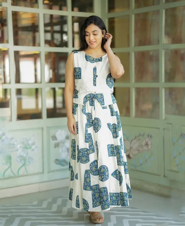 White_Cotton_Premium_Co-Ord_Set_For_Women