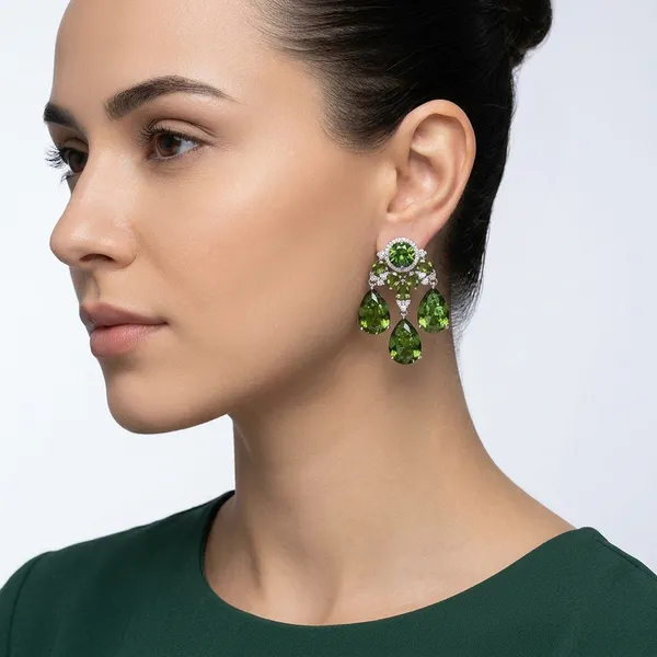 Green_Cubic_Zirconia_Chandelier_Earrings_For_Women