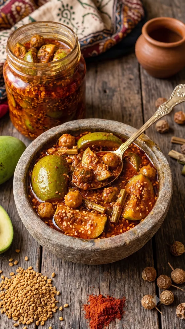 Ker_Sangri_&_Desi_Kachri_Achar_combo
