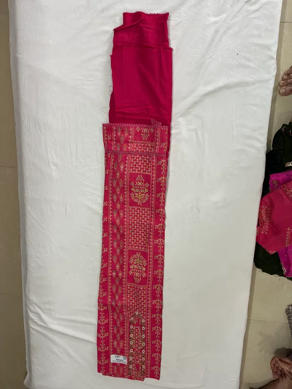 Maroon_Premium_Silk_Unstitched_Suit_Set_For_Women