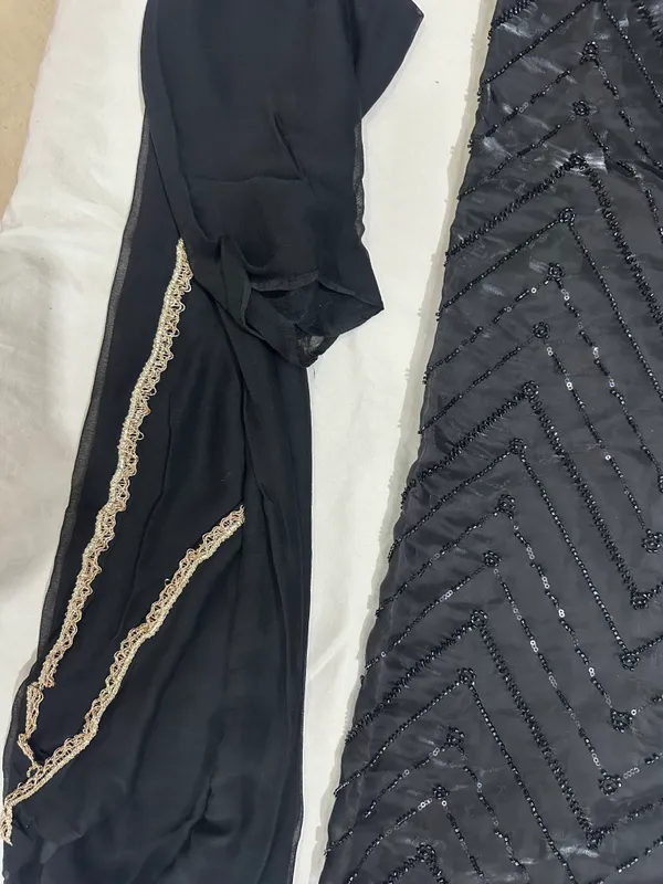 Black_Premium_Silk_Unstitched_Suit_Set_For_Women