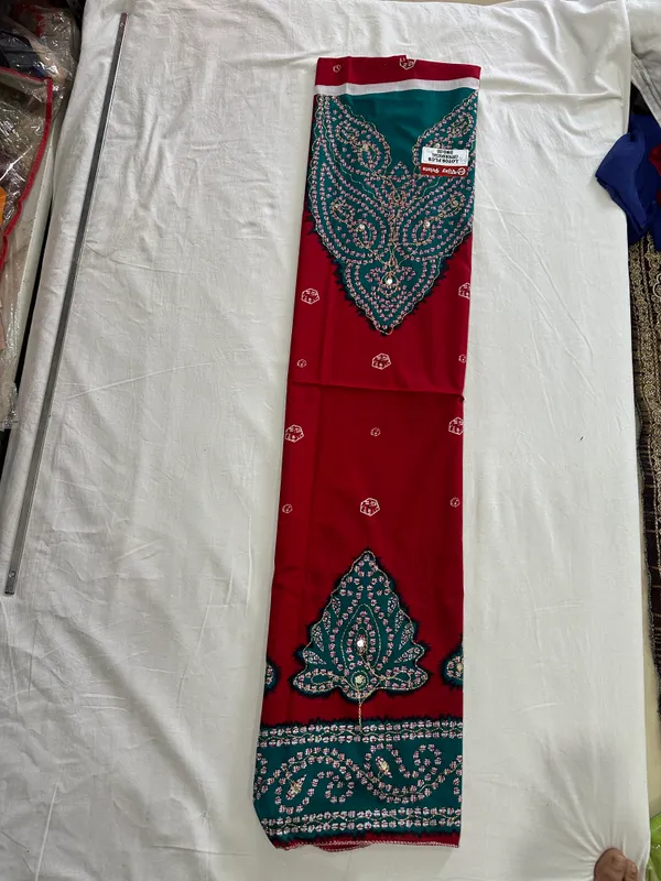 Red_Premium_Cotton_Unstitched_Suit_Set_For_Women