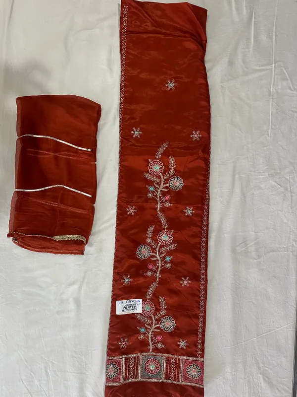 Maroon_Premium_Silk_Unstitched_Suit_Set_For_Women