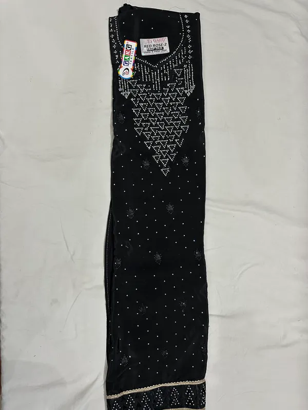 Black_Premium_Crepe_Silk_Unstitched_Suit_Set_For_Women