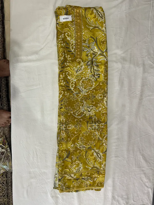 Mustard_Gold_Premium_Silk_Unstitched_Suit_Set_For_Women