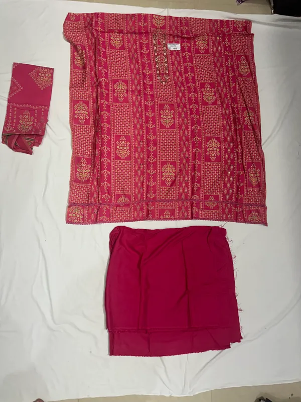 Maroon_Premium_Silk_Unstitched_Suit_Set_For_Women