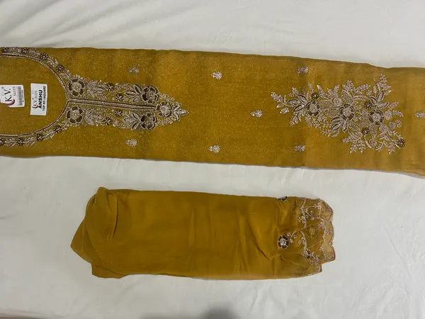 Mustard_Premium_Jacquard_Unstitched_Suit_Set_For_Women