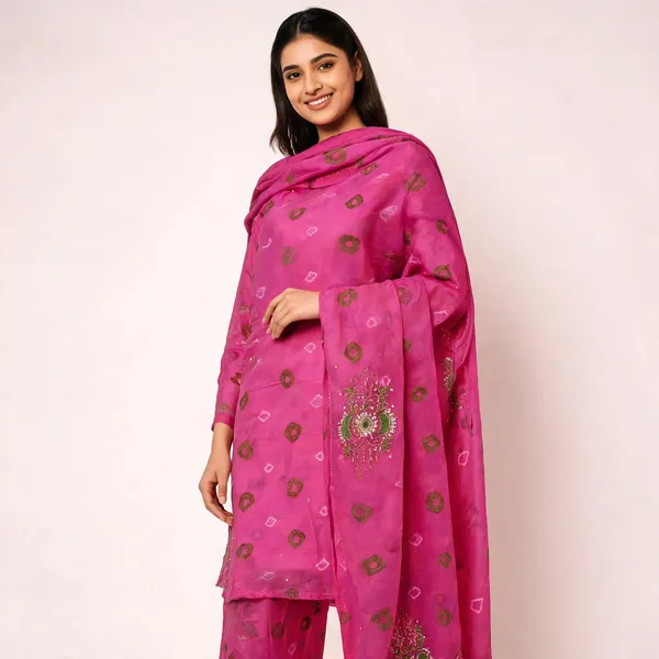 Pink_Premium_Roman_Silk_Unstitched_Suit_Set_For_Women