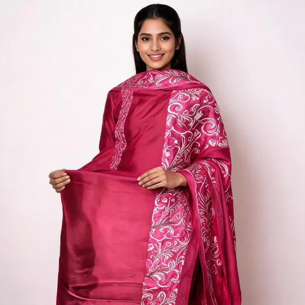 Pink_Premium_Silk_Unstitched_Suit_Set_For_Women