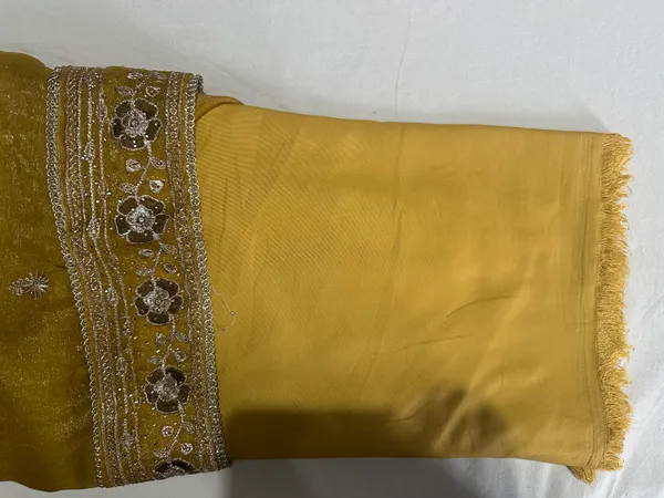 Mustard_Premium_Jacquard_Unstitched_Suit_Set_For_Women