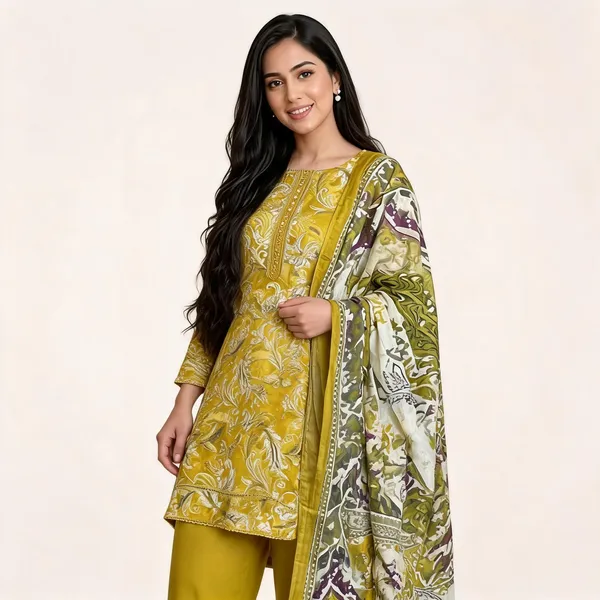 Mustard_Yellow_Premium_Silk_Unstitched_Suit_Set_For_Women
