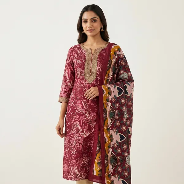 Multicolor_Premium_Cotton_Unstitched_Suit_Set_For_Women