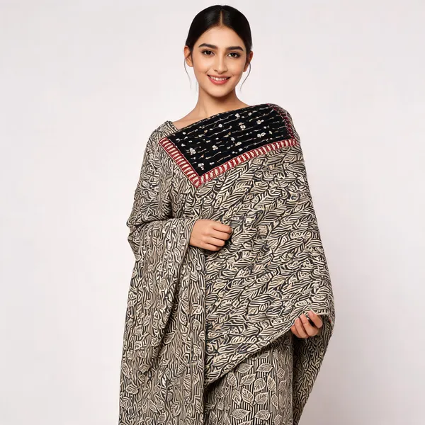 Beige_Premium_Linen_Unstitched_Suit_Set_For_Women