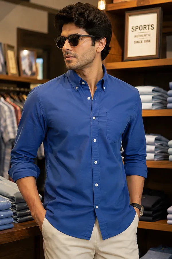 Black_Casual_Button_Down_Shirt_For_Men