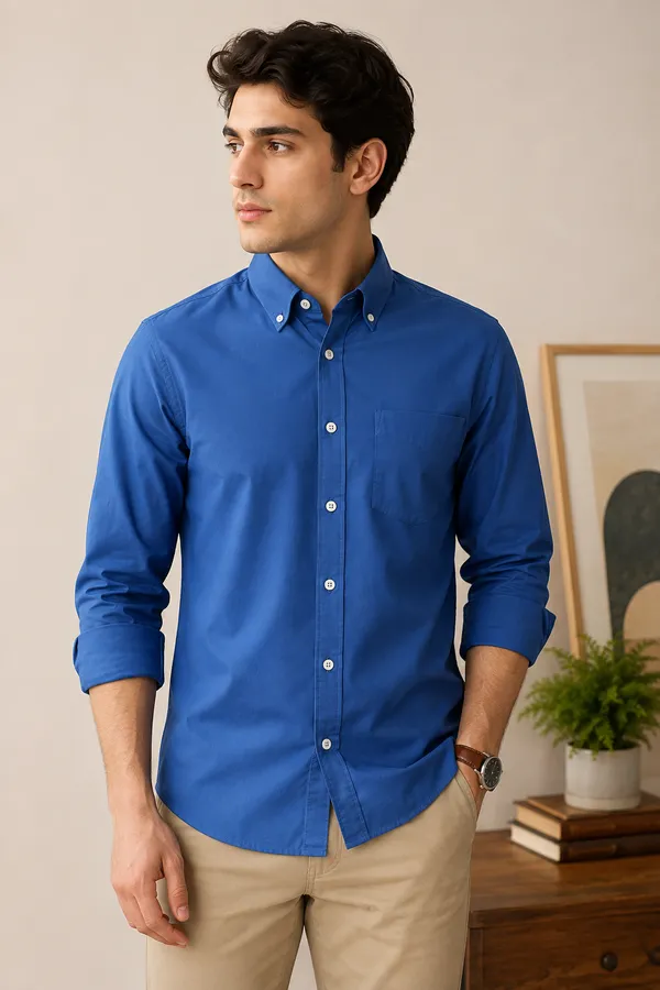 Black_Casual_Button_Down_Shirt_For_Men