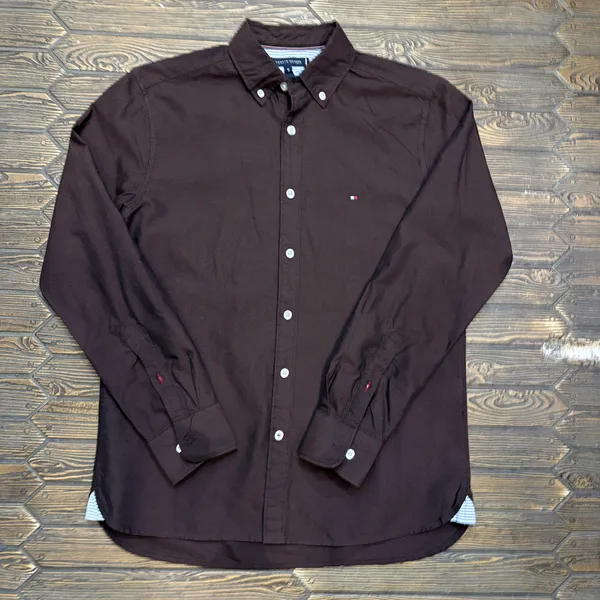 Brown_Button_Down_Casual_Shirt_For_Men
