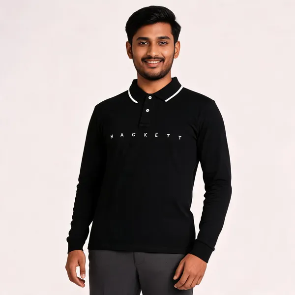 Black_Long_Sleeve_Polo_Shirt_For_Men