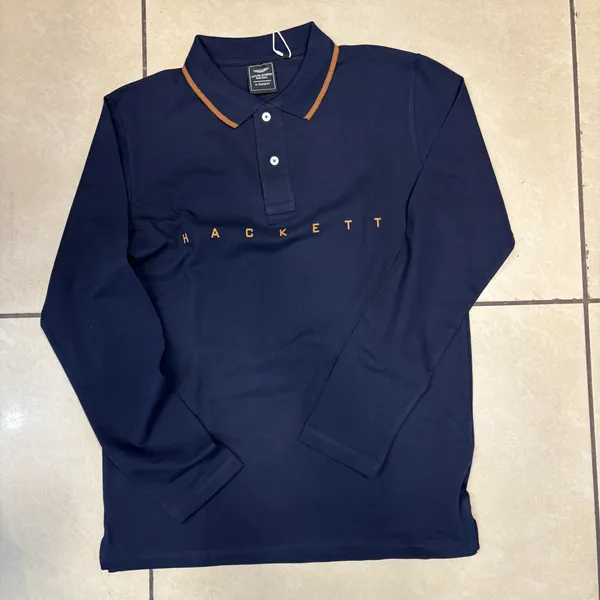 Navy_Long_Sleeve_Polo_Shirt_For_Men