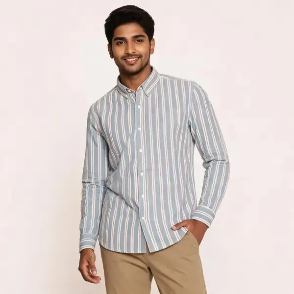 Blue_Striped_Regular_Fit_Shirt_For_Men