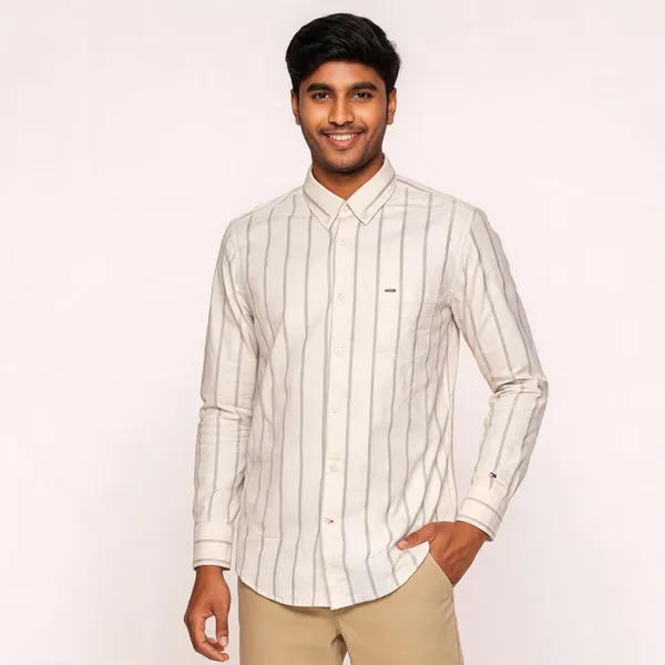 Cream_Striped_Regular_Fit_Shirt_For_Men
