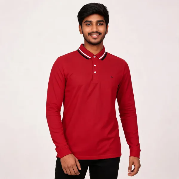 Red_Long_Sleeve_Polo_T_Shirt_For_Men