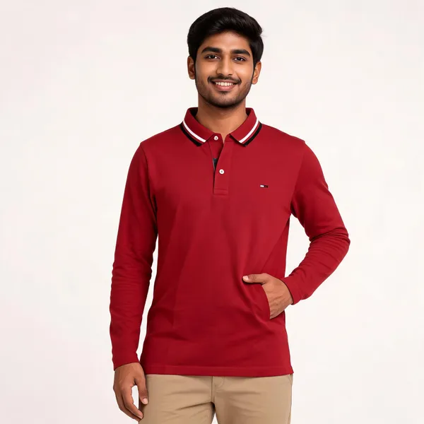 Red_Long_Sleeve_Polo_T_Shirt_For_Men