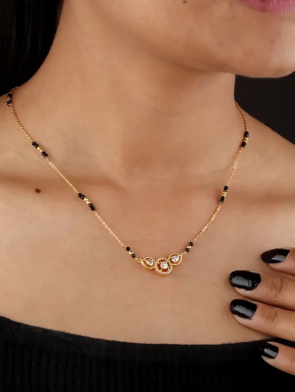 Gold_Brass_Alloy_18K_Tone_Plated_Mangalsutra_For_Women