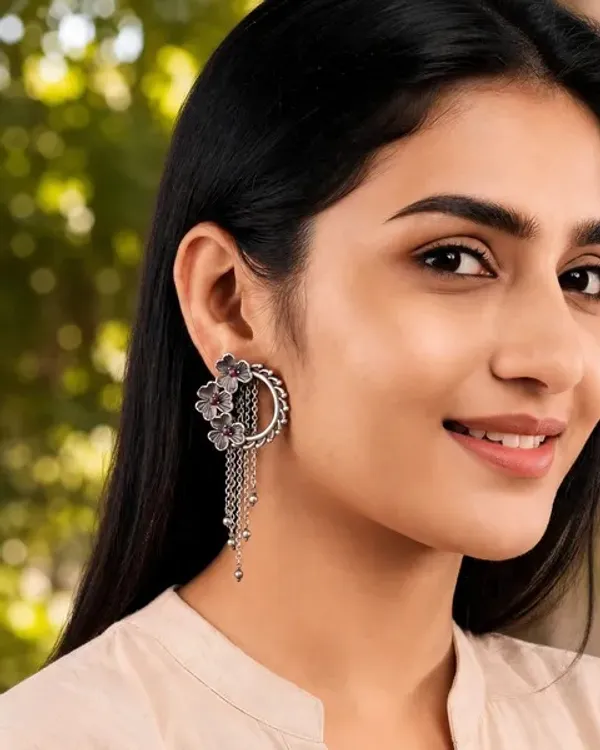 Silver_Brass_Alloy_Peacock_Jhumki_Earrings_For_Women