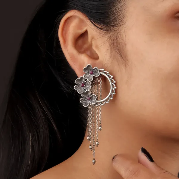 Silver_Brass_Alloy_Peacock_Jhumki_Earrings_For_Women