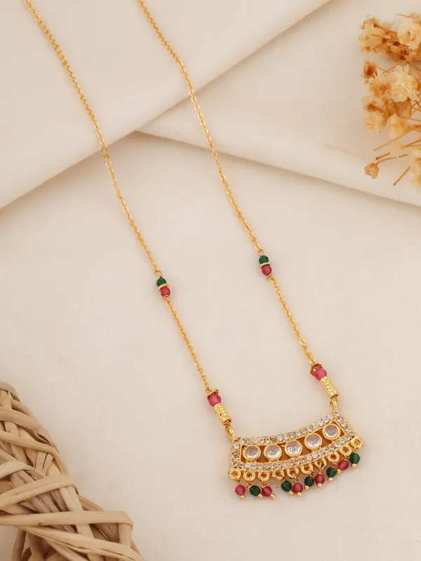 Gold_Brass_Alloy_18K_Tone_Plated_Mangalsutra_For_Women