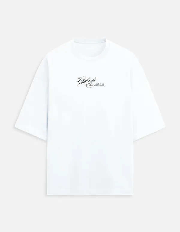 White_90%Cotton_10%_Poly_Oversized_T-Shirt_For_Unisex