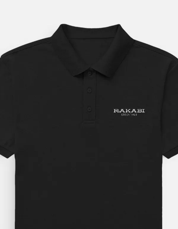 Black_Cotton_Polo_T-Shirt_For_Men