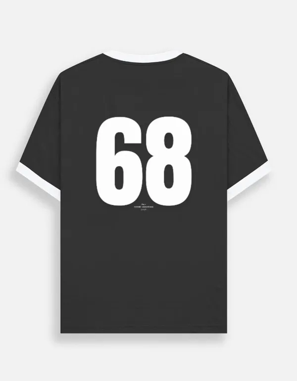 White_And_Black_Cotton_Ringer_T-Shirt_For_Men