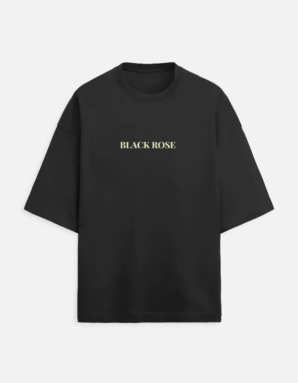 Black_90%Cotton_10%_Poly_Oversized_T-Shirt_For_Unisex