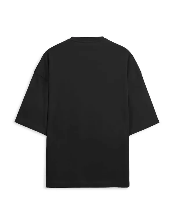Black_90%Cotton_10%_Poly_Oversized_T-Shirt_For_Unisex