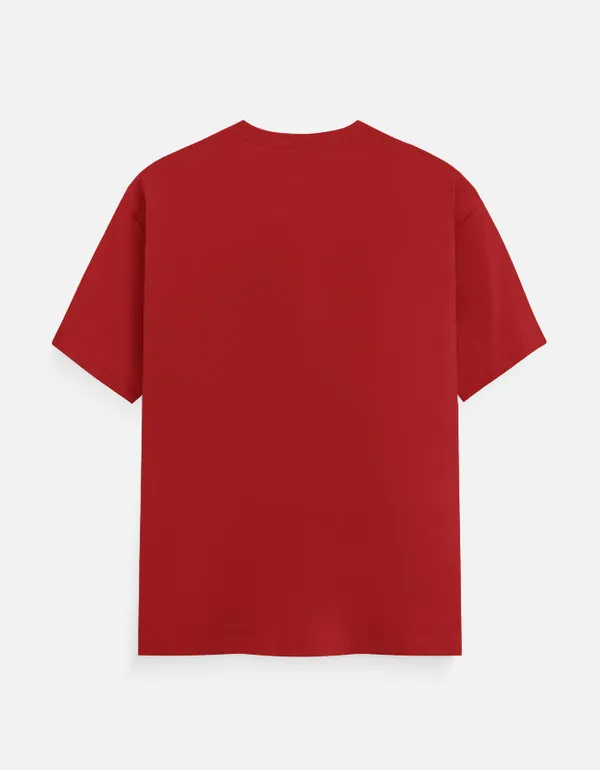 Red_Cotton_Regular_T-Shirt_For_Unisex