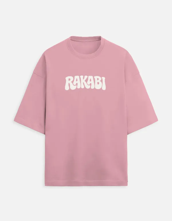Pink_90%Cotton_10%_Poly_Oversized_T-Shirt_For_Women