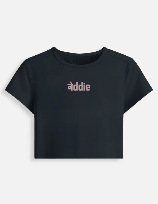 Navy_Blue_Cotton_Crop_T-Shirt_For_Women