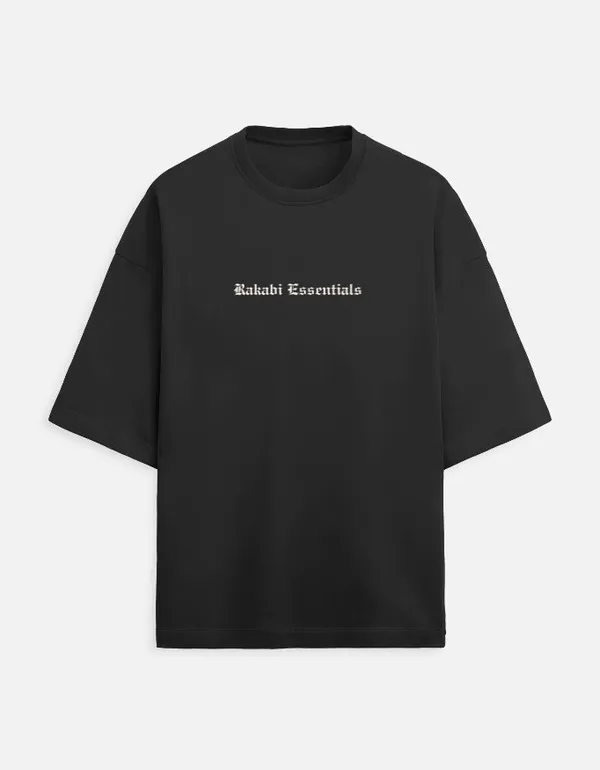 Black_90%Cotton_10%_Poly_Oversized_T-Shirt_For_Unisex