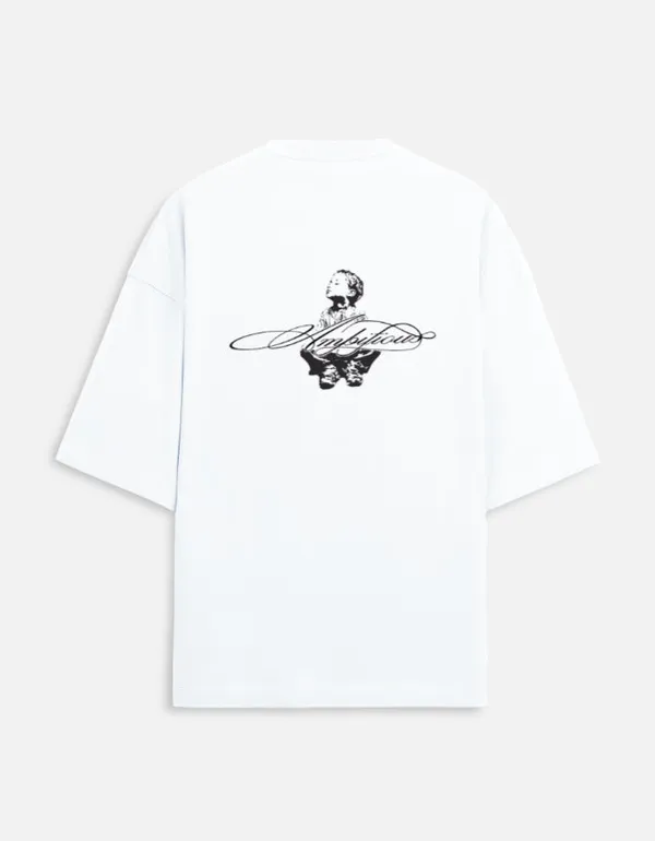 White_90%Cotton_10%_Poly_Oversized_T-Shirt_For_Unisex