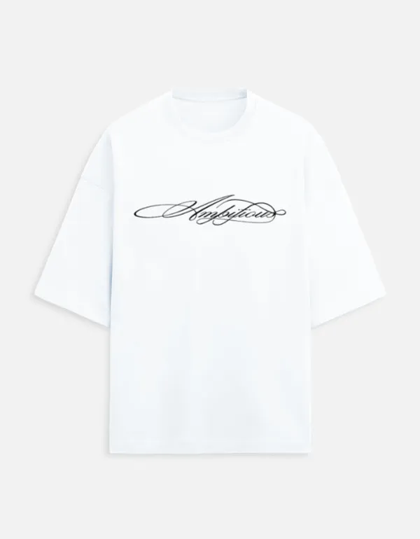 White_90%Cotton_10%_Poly_Oversized_T-Shirt_For_Unisex
