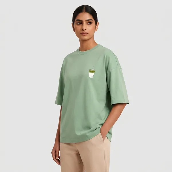 Green_Cotton_T-Shirt_For_Unisex