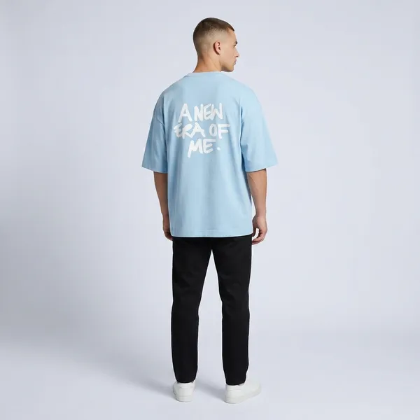 Baby_Blue_90%Cotton_10%_Poly_Oversized_T-Shirt_For_Unisex